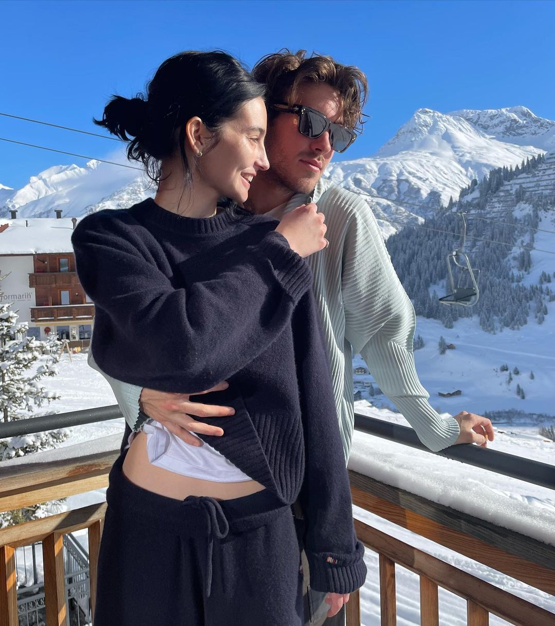 Meadow Walker and husband on vacation