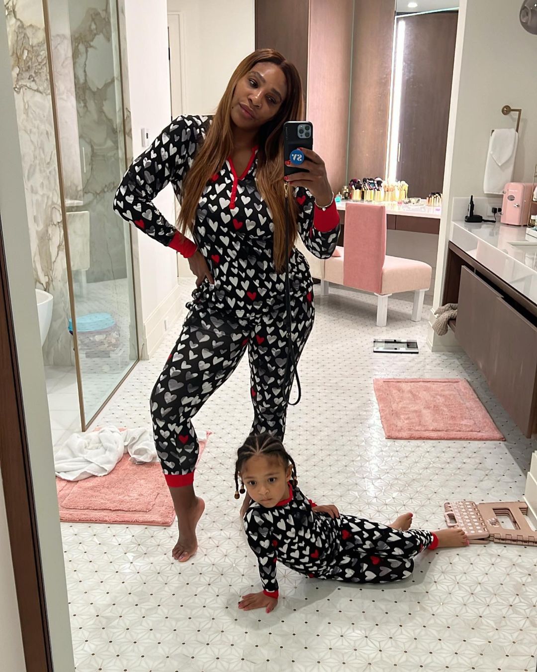 Serena Williams Enjoys 'Nighttime Shenanigans' With Daughter In Matching PJs