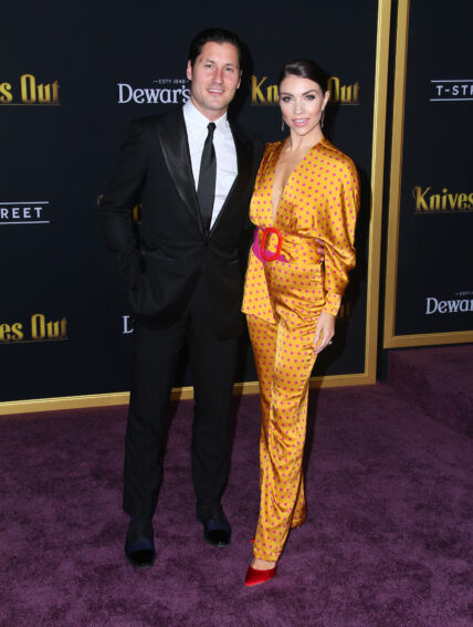 Val Chmerkovskiy and Jenna Johnson at Knives Out Premiere in Los Angeles