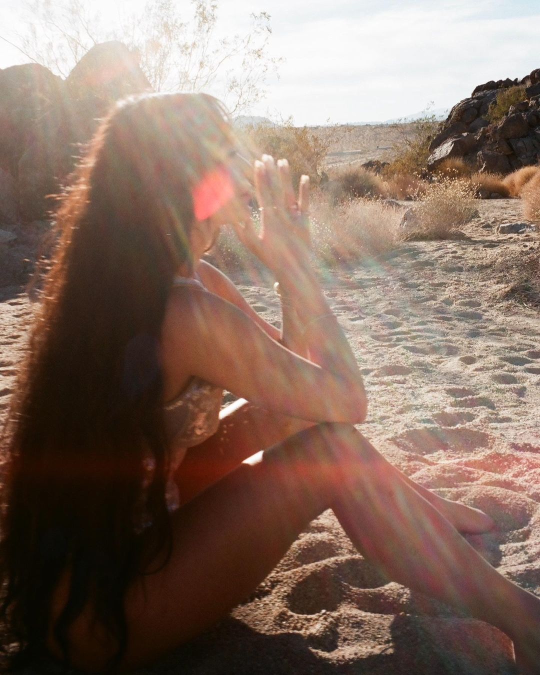 Vanessa Hudgens on beach