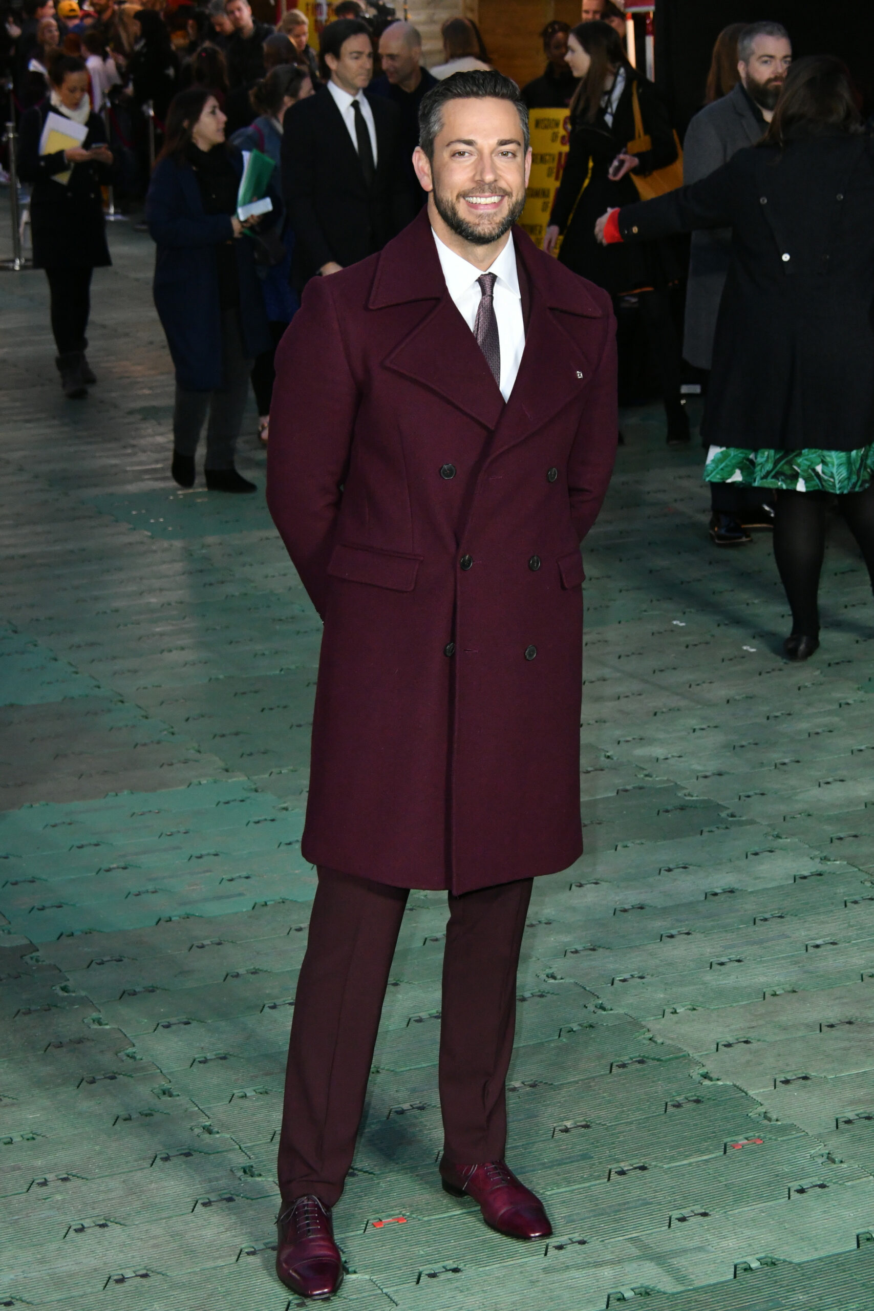 Zachary Levi at Shazam! Funfair photocall in London
