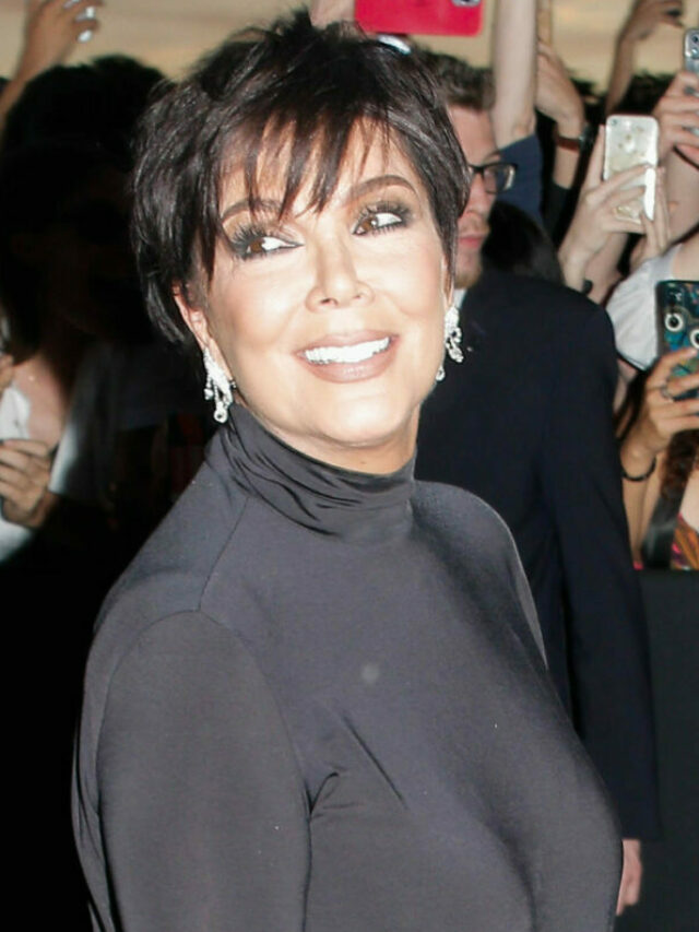 Kris Jenner arriving at Balenciaga dinner during Paris Fashion Week