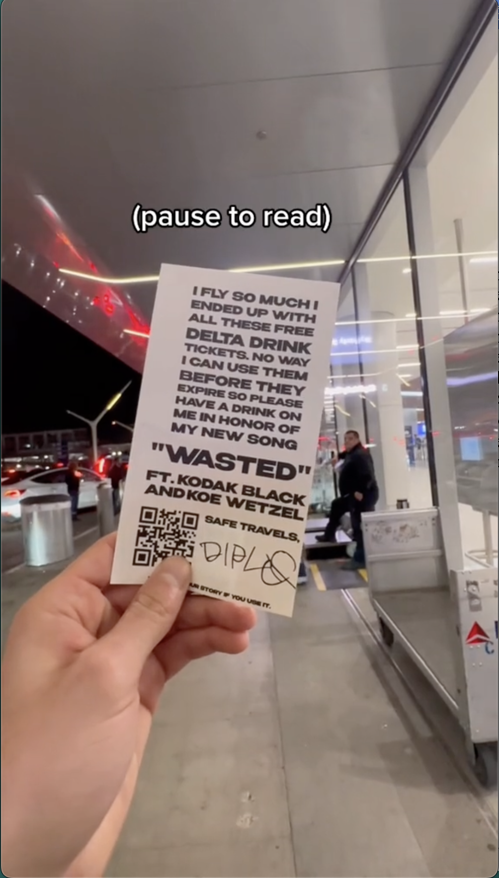 Diplo Pays It Forward, Hooks Up Travelers With In-Flight Drink Vouchers