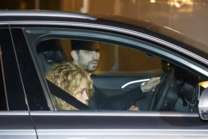 Soccer player Gerard Pique and singer Shakira in Barcelona