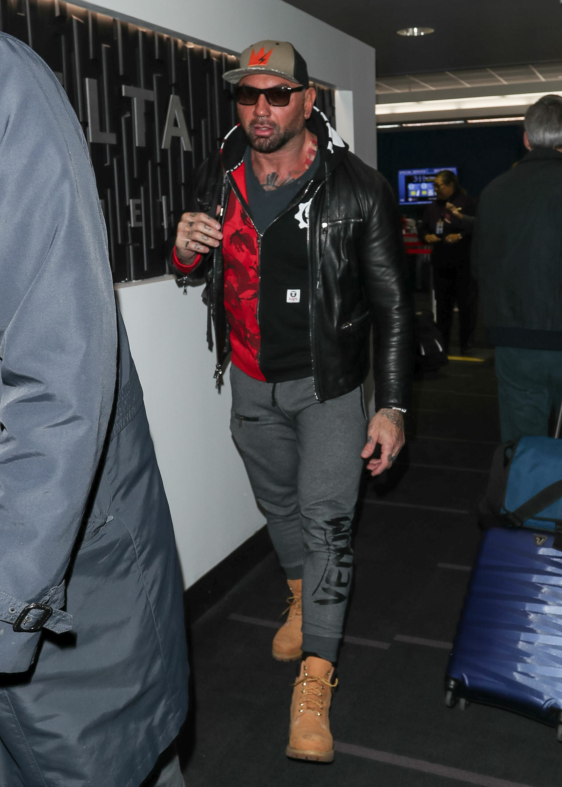 Dave Bautista at LAX International Airport
