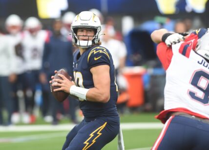 Celebrities at the Los Angeles Chargers vs New England Patriots