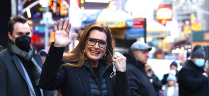 Brooke Shields seen leaving Good Morning America