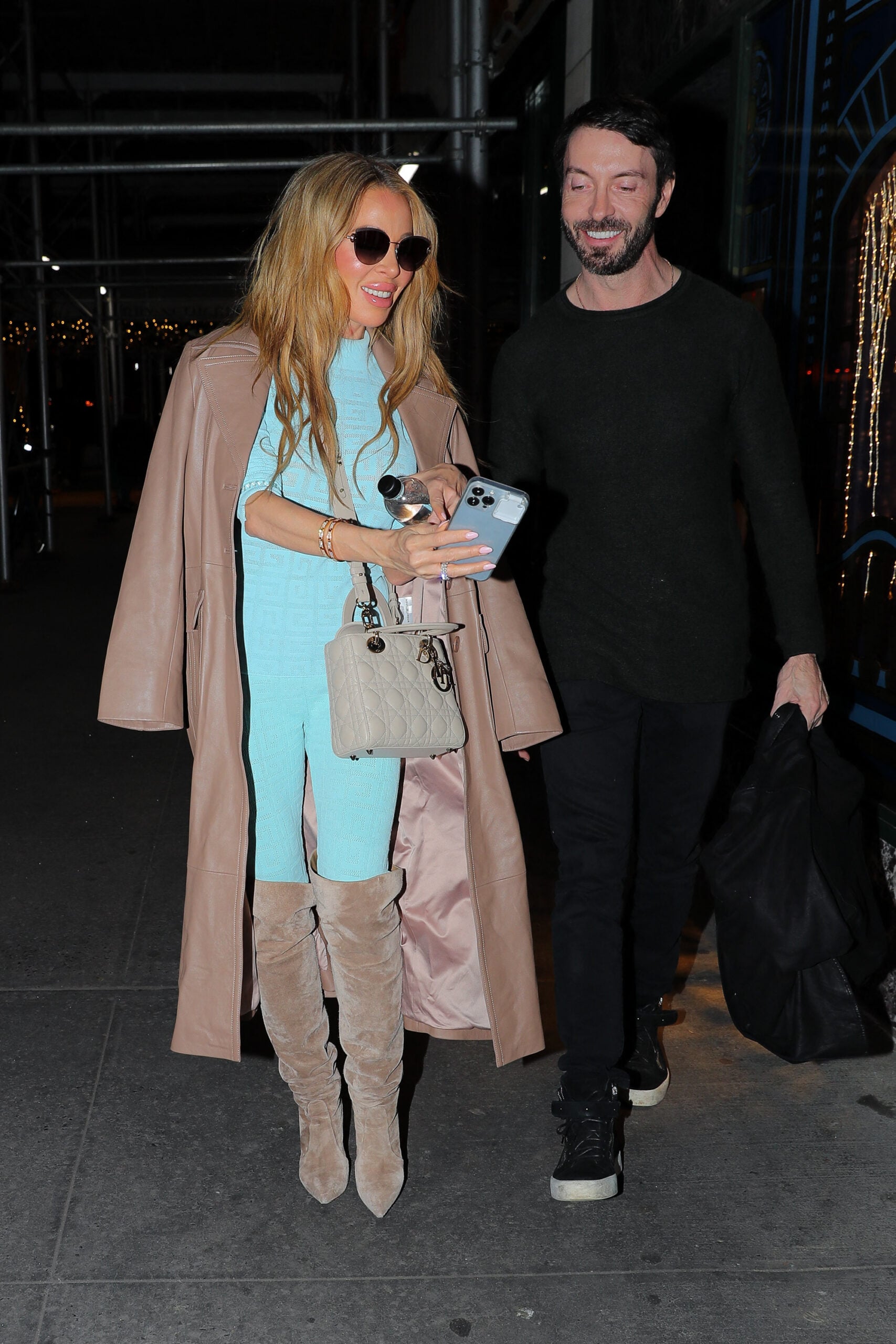 Lisa Hochstein is all smiles as she leaves a lunch date in NYC with handsome entrepreneur Jody Glidden