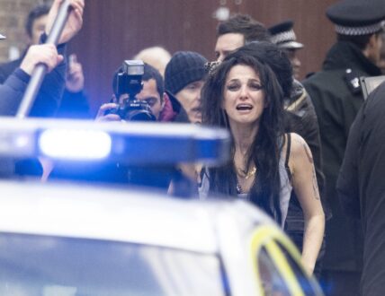 Marisa Abela playing Amy Winehouse