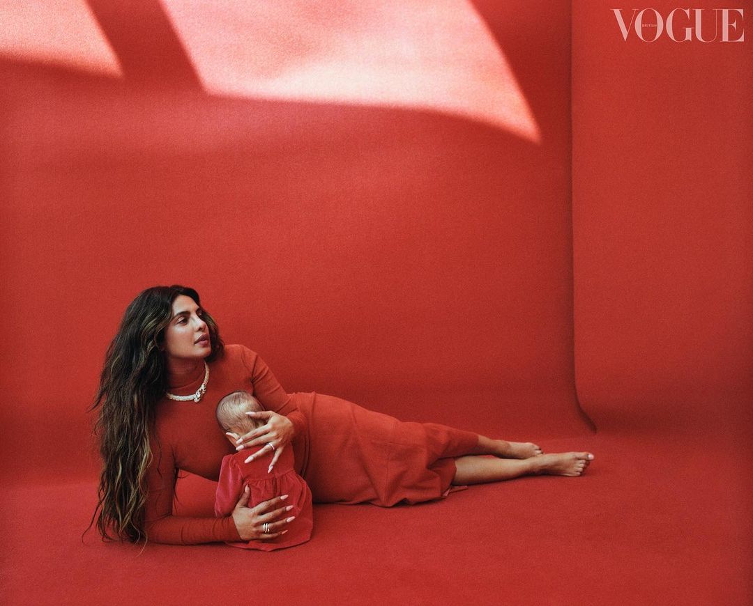 Priyanka Chopra Accused Of 'Trying To Smother' Her Daughter To Keep Her Face Out Of 'Vogue' Cover Shoot