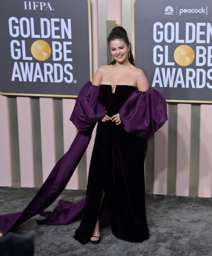 Selena Gomez Attends the Golden Globe Awards in Beverly Hills