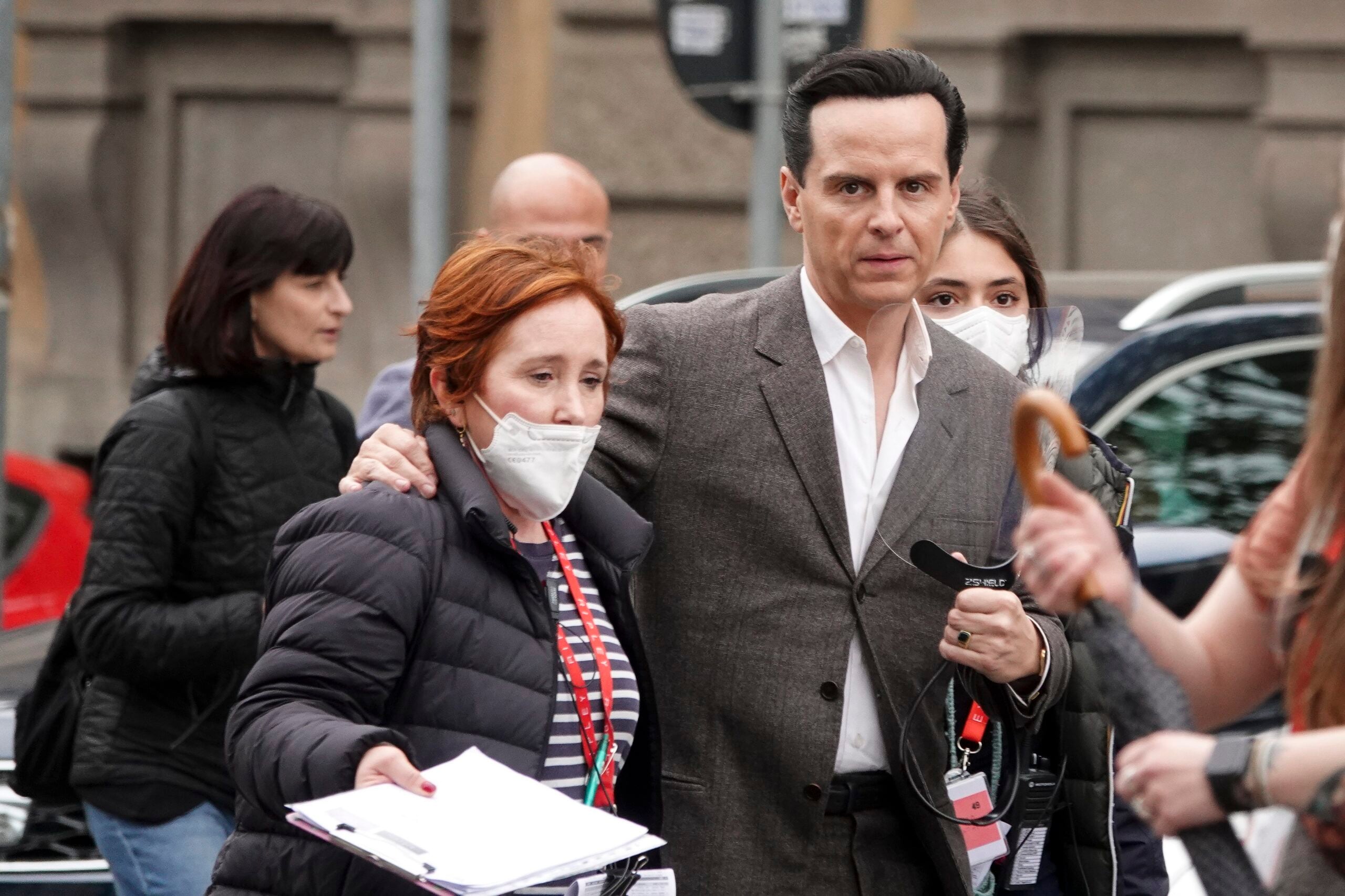 Andrew Scott filming Mr. Ripley tv serie in Rome