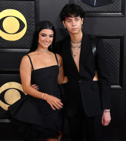 Charli D'Amelio And Landon Barker Attend The 65th Grammy Awards In Los Angeles