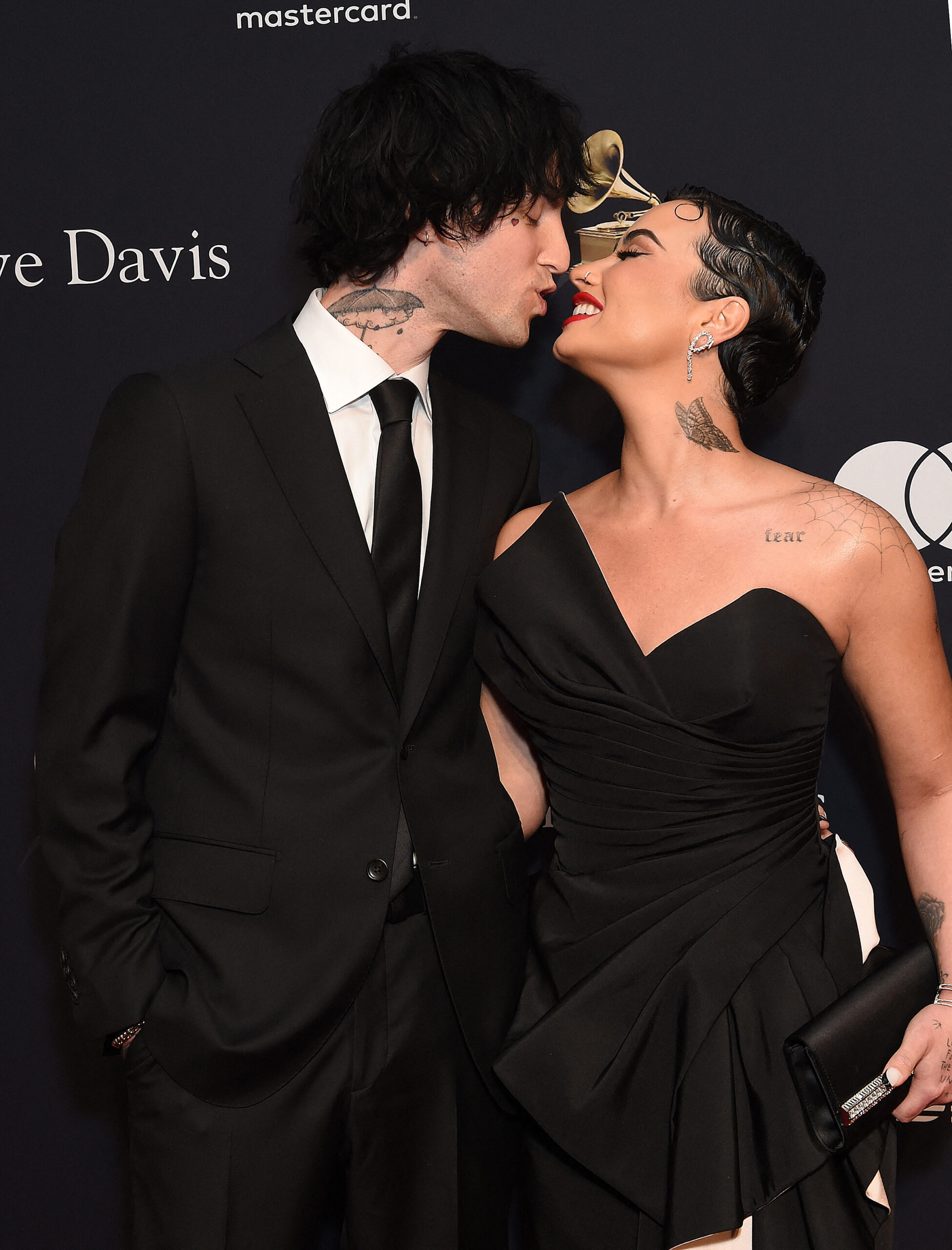 Demi Lovato and Boyfriend Jutes at Clive Davis Annual Pre-Grammy Party