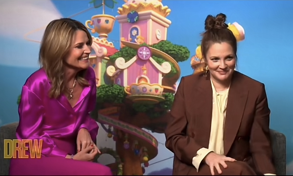 Drew Barrymore and Savannah Guthrie
