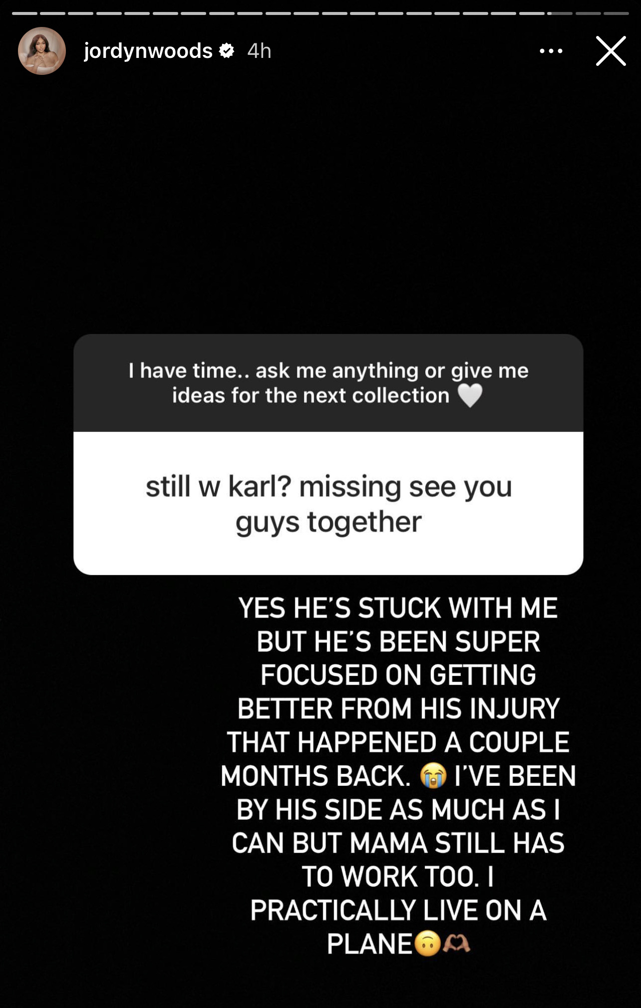 Jordyn Woods Gives Relationship Update In Q&A Session With Fans