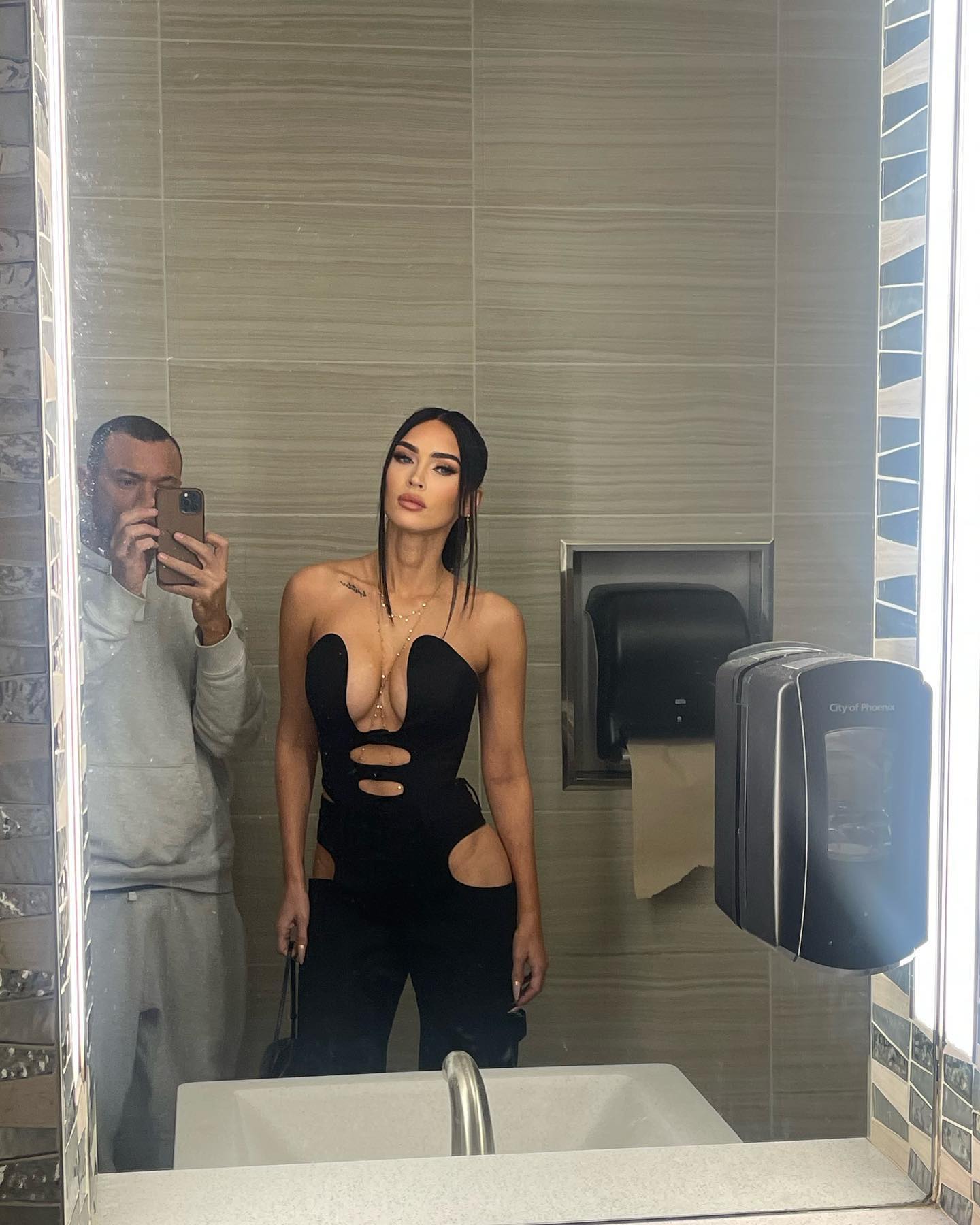 Megan Fox snaps a selfie with a male friend
