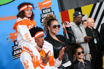 Monroe Cannon, Mariah Carey, Nick Cannon, Moroccan Cannon at the Nickelodeon's 2018 Kids' Choice Awards - Arrivals