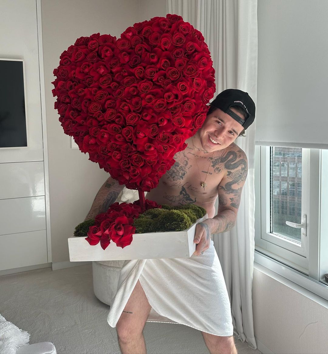 Nicola Peltz and Brooklyn Beckham celebrate Valentine's Day