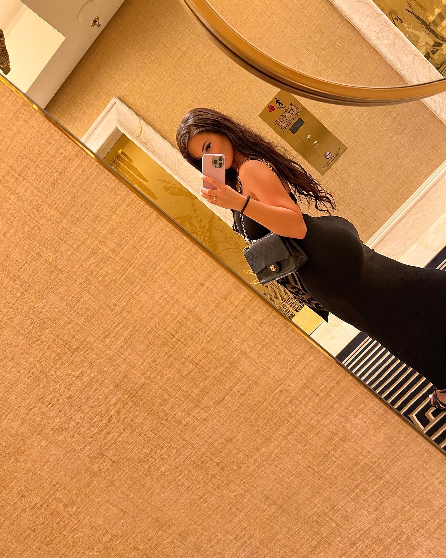 Rachel Bush at the pro bowl in Las Vegas