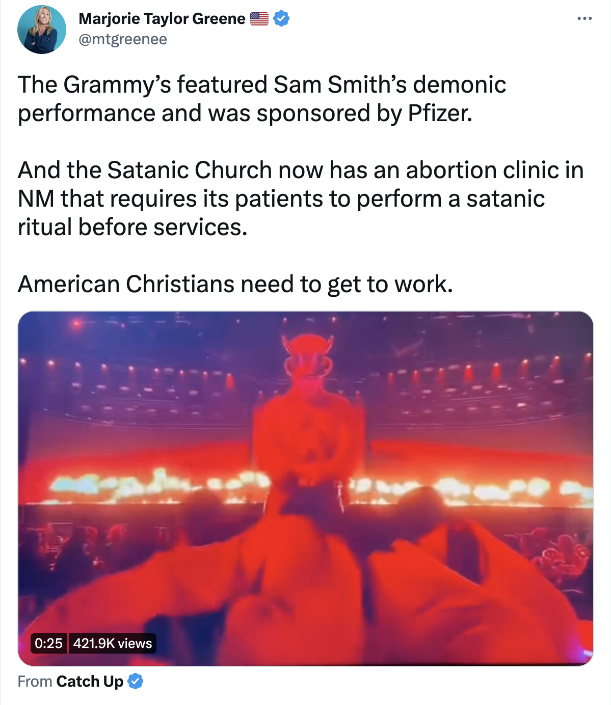 Sam Smith Attacked On Social Media For 'Satanic' Grammy Performance