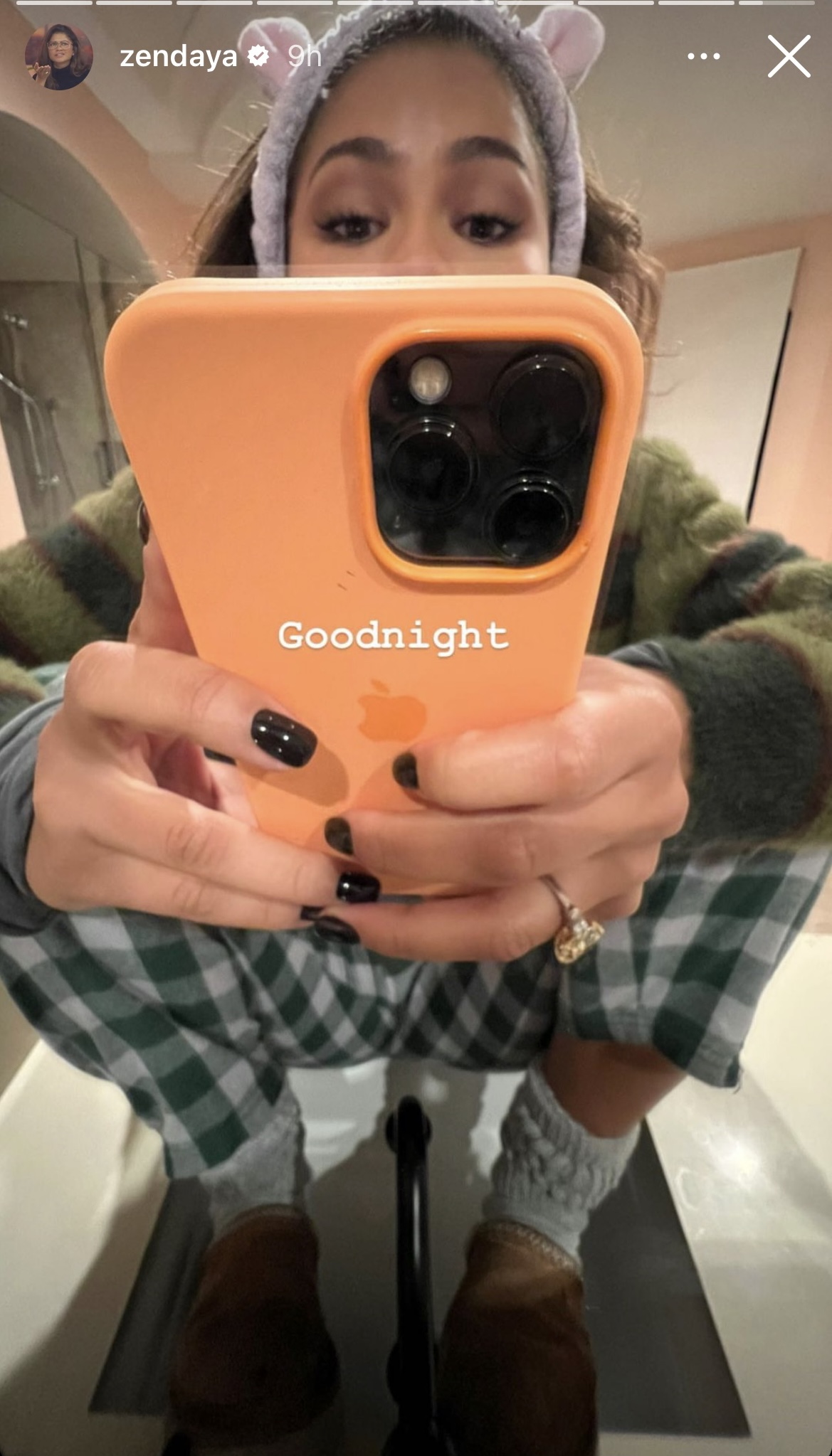 Zendaya seen with engagement ring