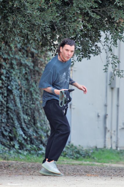 Gavin Rossale is seen in the park whilst out in Studio City