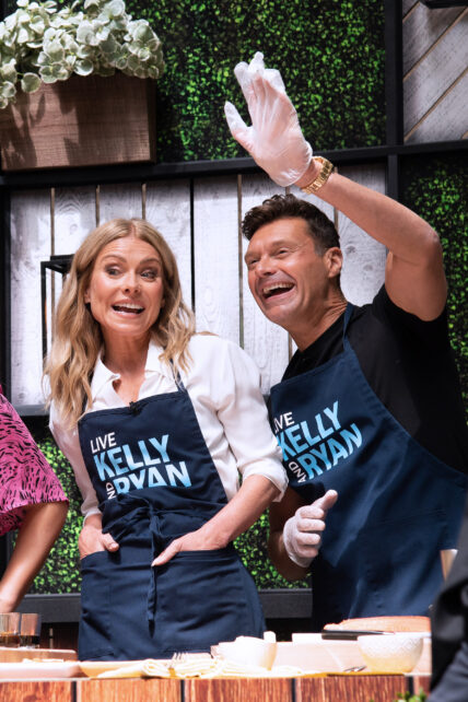 Kelly and Ryan Grilling Segment in NYC