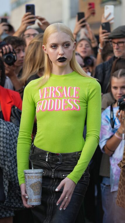 Chloe Cherry sightings during the Milan Fashion Week 2022