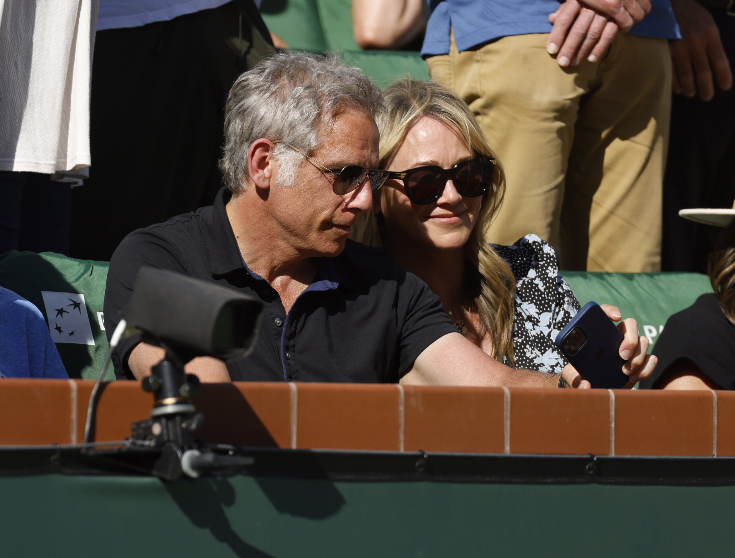 Ben Stiller and Christine Taylor