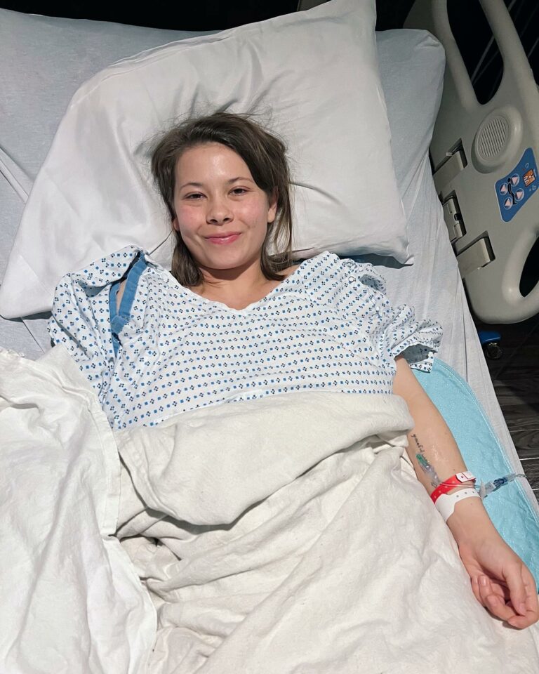 Bindi Irwin in hospital bed