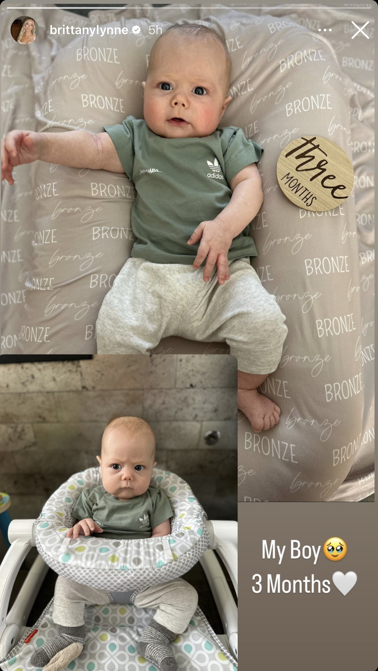 Proud Mom Brittany Mahomes Marks Son Lavon's 3 Months Milestone