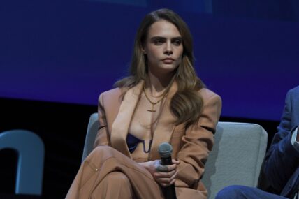 Cara Delevingne arrived at the presentation of the Planet Sex program during MIPCOM