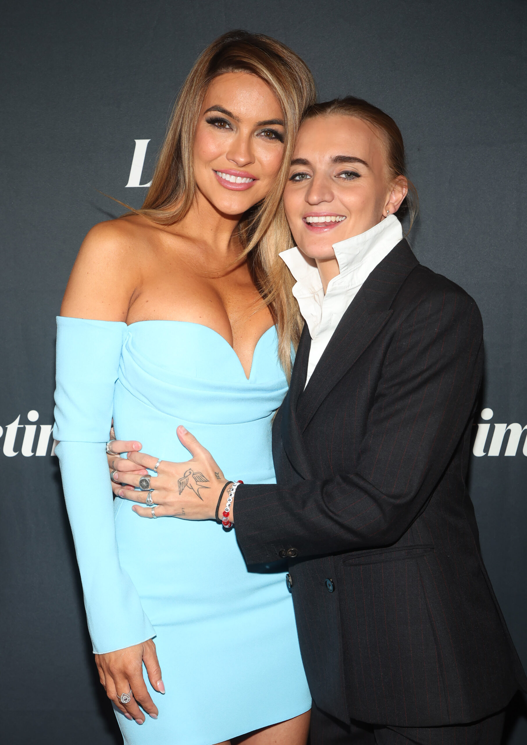 Chrishell Stause and G Flip at the premiere of A Rose For The Grave: The Randy Roth Story