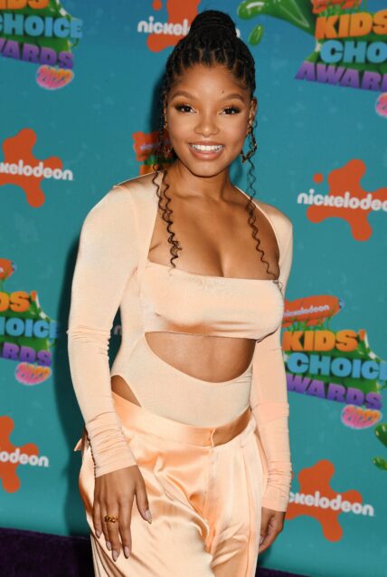 Halle Bailey shows off her new Ariel doll