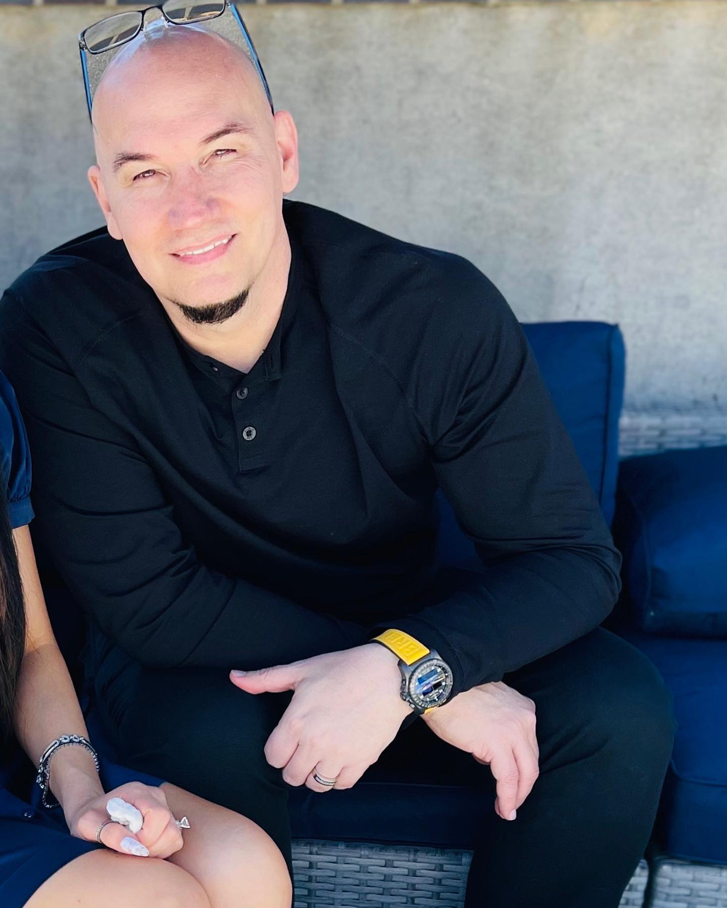 Jeffrey Vandergrift in a black shirt