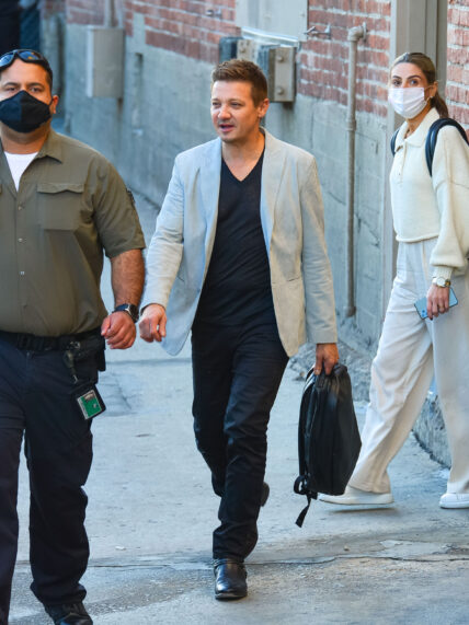 Jeremy Renner at 'Jimmy Kimmel Live'