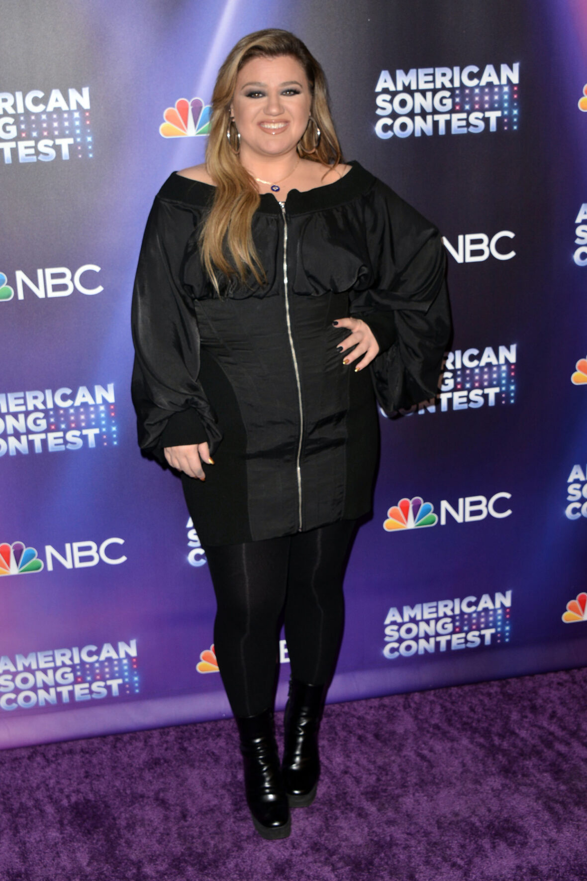 Kelly Clarkson at the American Song Contest Semi-Finals Red Carpet
