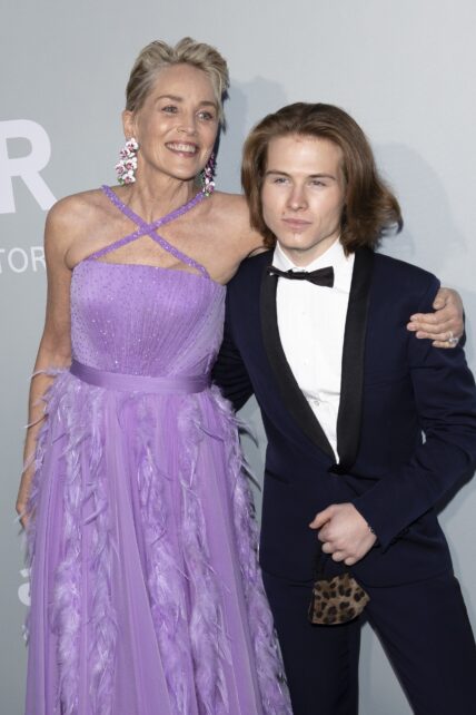 Sharon Stone with son Roan