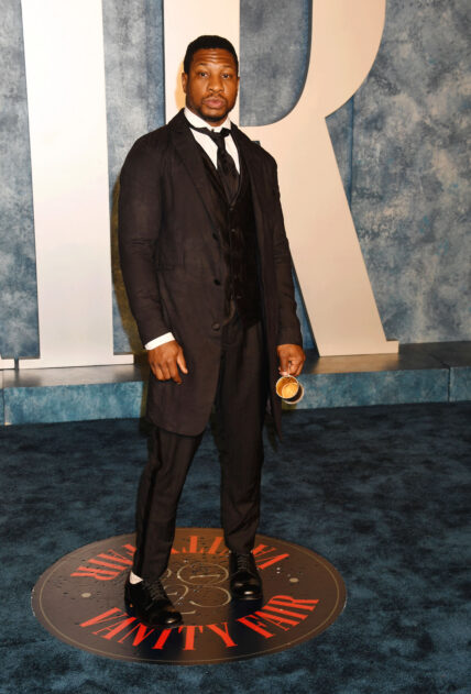 Jonathan Majors at the 2023 Vanity Fair Oscar Party
