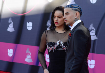 Rosalia and Rauw Alejandro at23rd Annual Latin Grammy Awards - arrivals