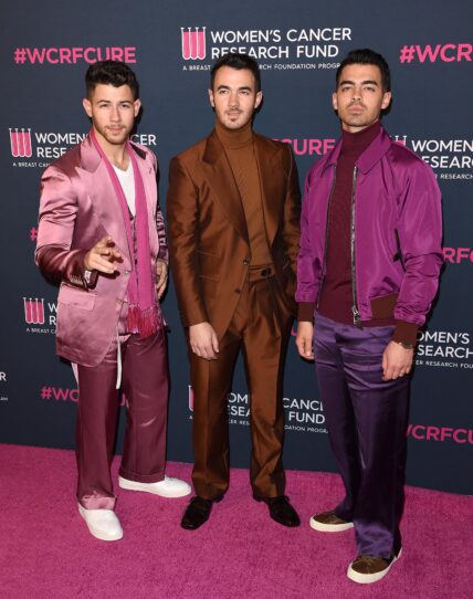 The Jonas Brothers at The Women's Cancer Research Fund's An Unforgettable Evening 2020.
