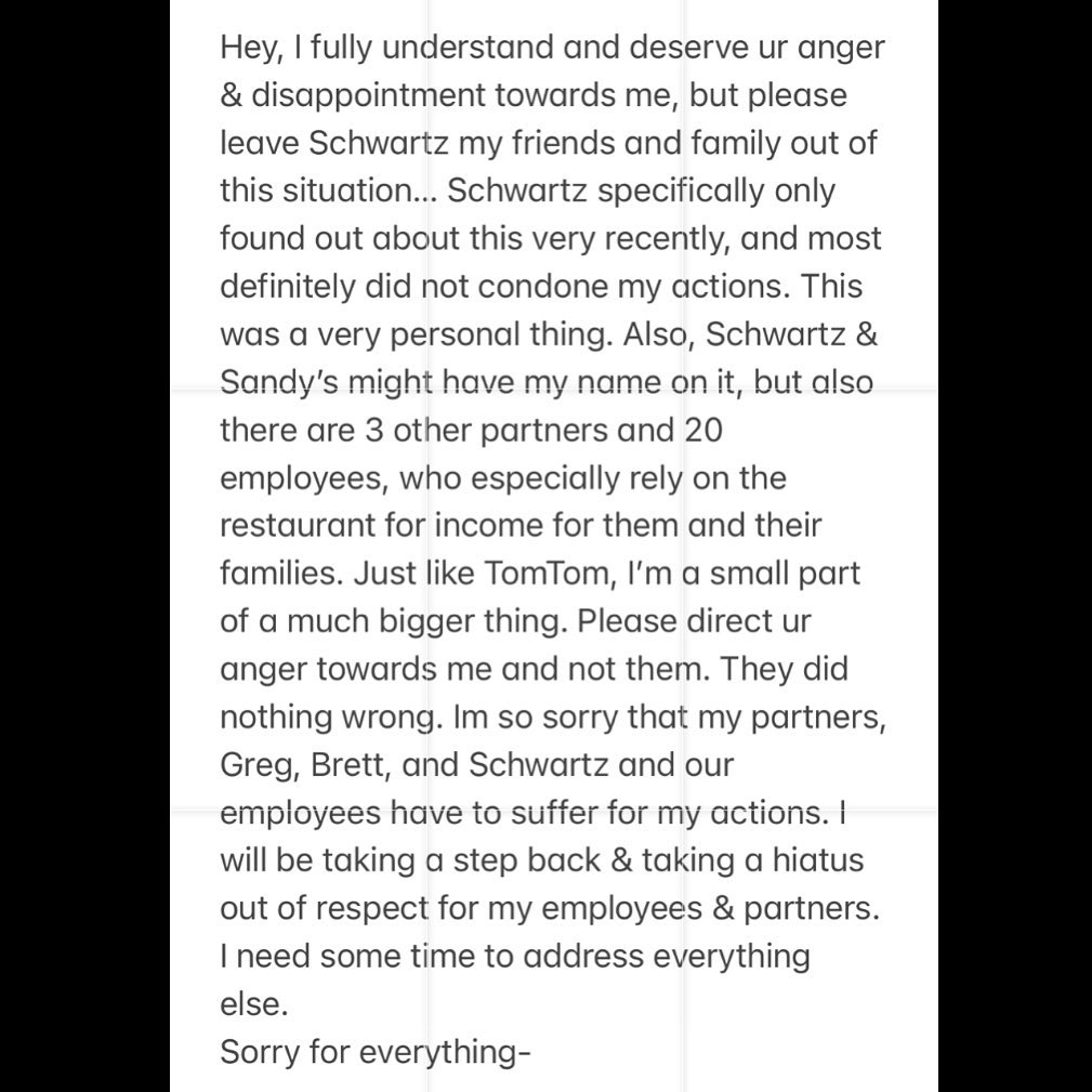 Tom Sandoval pleads with fans to spare his business amid cheating scandal