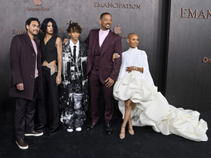 Will Smith, Jada Pinkett Smith and Family(Trey Smith, Willow Smith, Jaden Smith) Attend the "Emancipation" Premiere in Los Angeles
