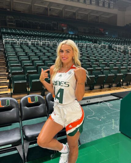 Haley Cavinder posing for the camera.