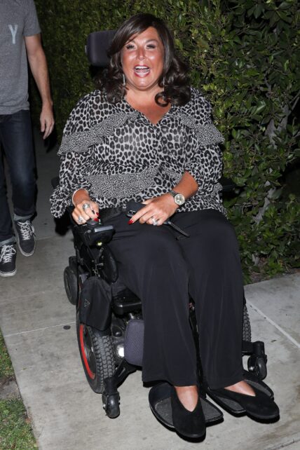 Abby Lee Miller is seen taking a stroll around West Hollywood after enjoying dinner