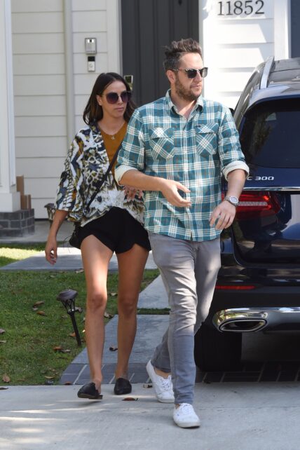 apos Vanderpump Rules apos cast member Kristen Doute and boyfriend Alex Menache are seen leaving Stassi Schroeder 32nd birthday party