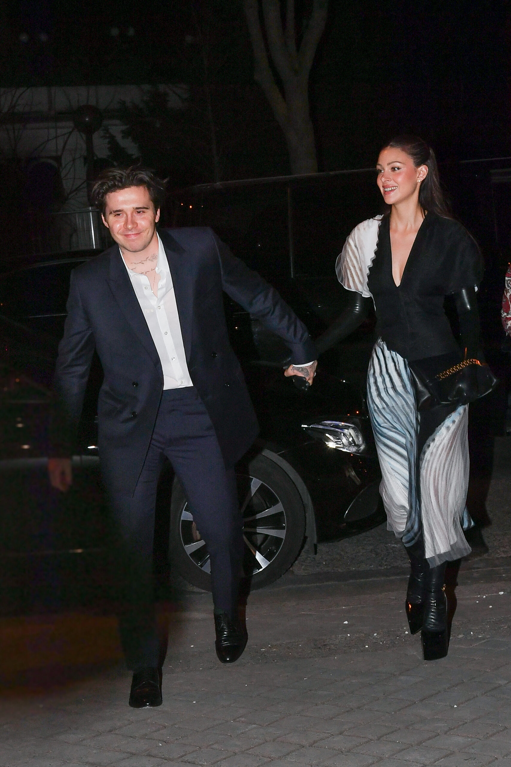 The Beckham family in Paris