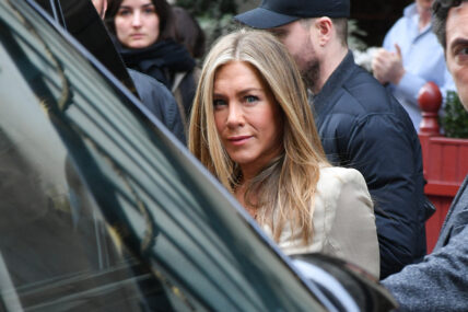 Jennifer Aniston and Adam Sandler in Paris