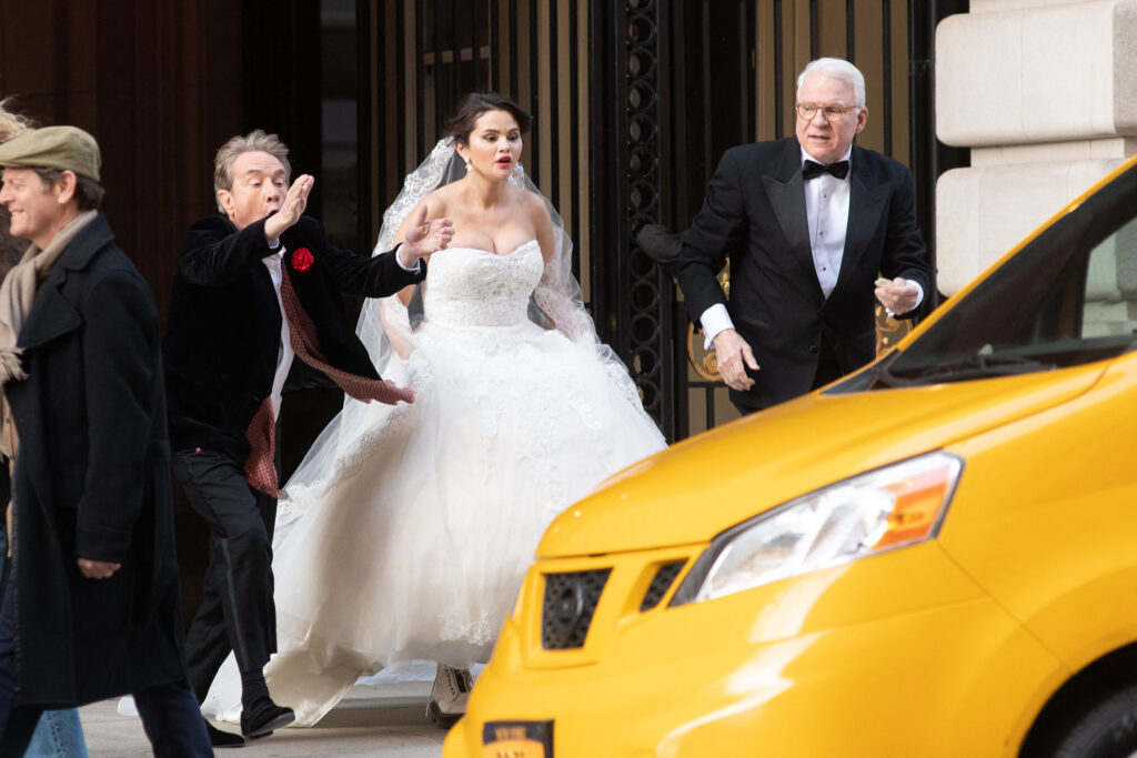 Selena Gomez Films Scene In Wedding Dress On quot Only Murders In The Building quot Set